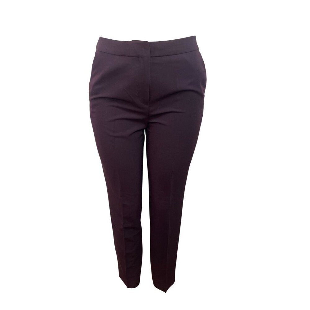T Tahari Womens Burgundy Slim Fit Ankle Pants Size 4